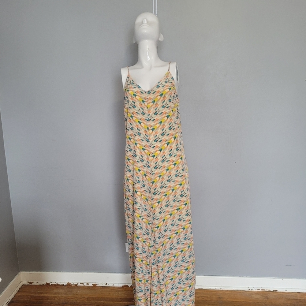 Greylin Silk Chevron Maxi, VGUC, Size S